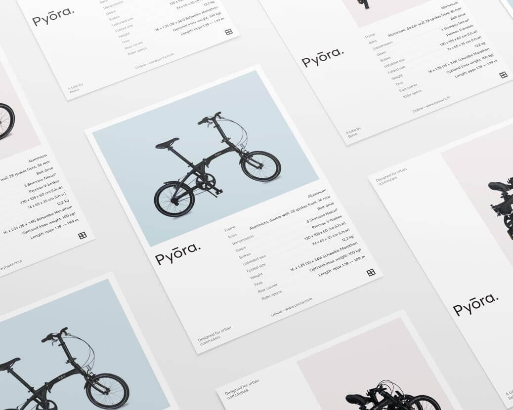 Pyora product detail flyers